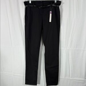 Pony Tail Black Belted Trousers Size L